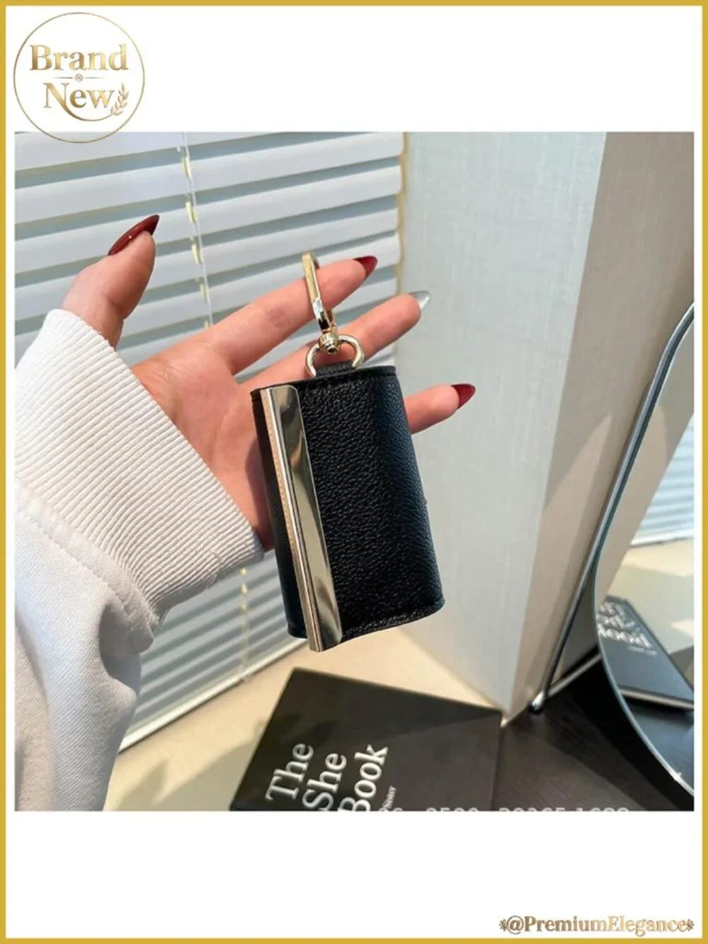 Foldable Tote Bag Keychain Large Capacity Reusable Shopping Bag Nylon